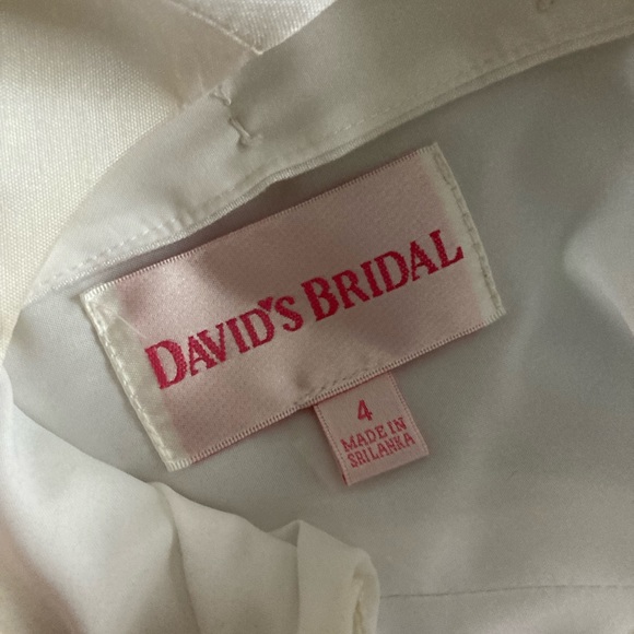 David's Bridal Flower Girl Dress Size 4 - Picture 2 of 5